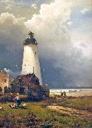 Sandy Hook Lighthouse, Edward Moran